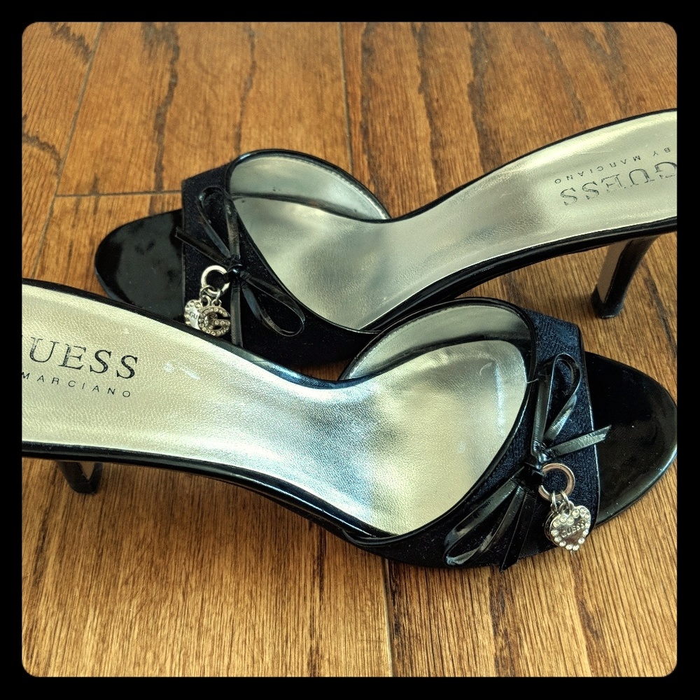 Lightly worn kitten heel sandals